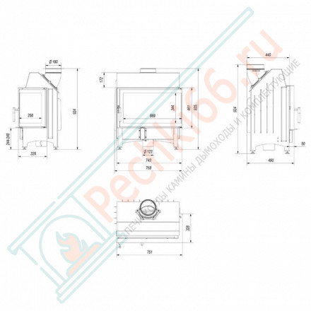 Стальная топка Zibi/P/BS (Kratki)