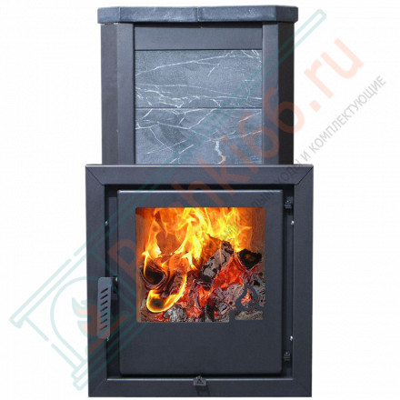 Печь банная Сказка змеевик, удлиненная топка (Варвара)