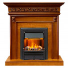 Каминокомплект Valletta - Орех с очагом Brookline Black Каминокомплект Valletta - Орех с очагом Brookline Black