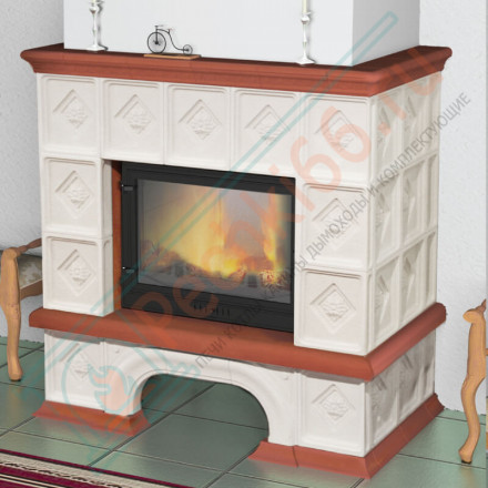 Облицовка Ритм 700, белый, терракотовый (Мета)