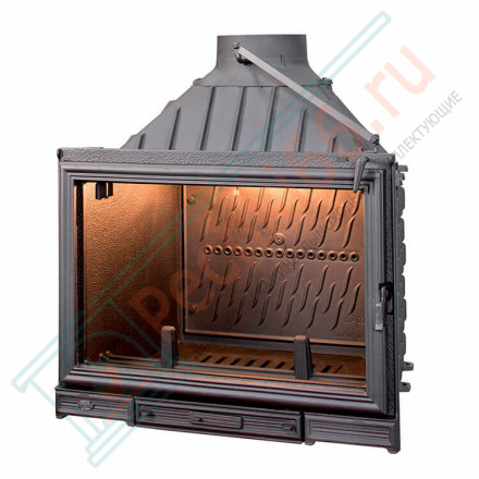Чугунная топка SUNFLAM с открытием дверцы в стороны и с дефлектором (SEGUIN) 12 кВт