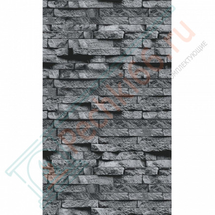 Плита ФАСПАН Серый камень №1008 Вертикаль 9 мм 1200х800мм (Везувий)