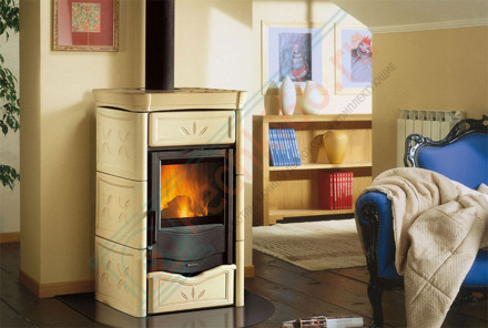 Печь-камин с водяным отоплением TermoNicoletta D.S.A, цвет бежевый (La Nordica)