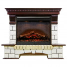 Каминокомплект электрический Pierre Luxe угловой - Темный дуб / Белый с очагом Symphony 26'' DF2608-INT (Dimplex)