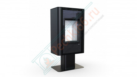 Печь-камин Solum Top, черная сталь (Defro-Home) 9кВт