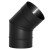 Отвод VBR 45º черный (НЕРЖ-439/0,8) d-115 (Вулкан)