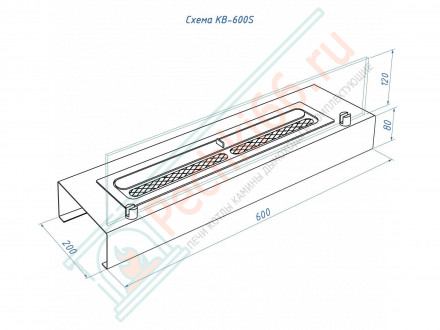 Каминная вставка 600 S (Lux Fire)