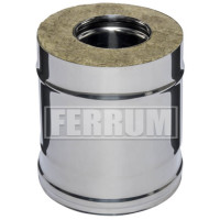 Сэндвич труба для дымохода L=0,25м (НЕРЖ-430/0,5-НЕРЖ-430/0,5) d-200/280 (Ferrum GS)