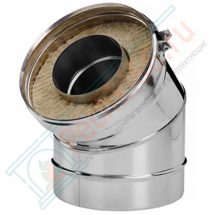 Отвод 45° V50R с изол (AISI-321/0,5-AISI-304/0,5) d-160/260 (Вулкан)