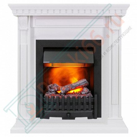 Каминокомплект Orlean - Белый дуб с очагом Danville Black FB2