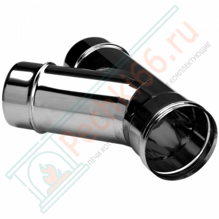 Тройник одностенный 45° (AISI-321/0,8мм) d-130 (Вулкан)