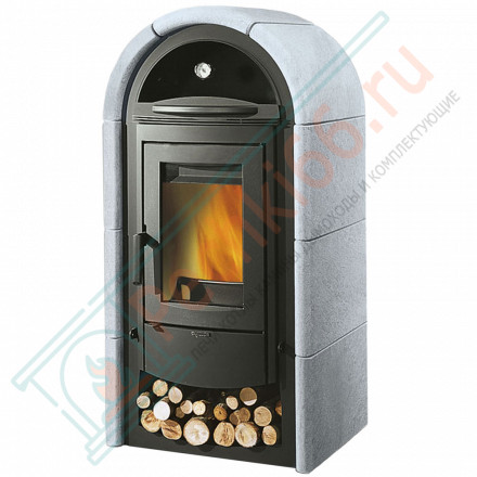 Печь-камин с духовкой Stefany Forno, цвет серый (La Nordica)