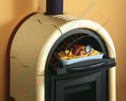 Печь-камин с духовкой Stefany Forno, цвет серый (La Nordica)