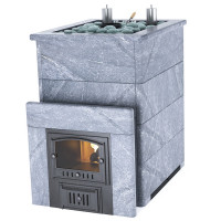 Печь для бани Домна-45К в талькохлорите (ИзиСтим)