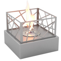 Биокамин Пикник S, серебро (LuxFire)