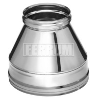 Сэндвич конус (НЕРЖ-430/0,5-НЕРЖ-420/0,5) d-130/200 (Ferrum GS) Сэндвич конус (НЕРЖ-430/0,5-НЕРЖ-420/0,5) d-130/200 (Ferrum GS)