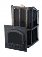 Банная печь "Сибирь-40" (дверка 545х545) с закрытой каменкой (Сибирь-Премиум)