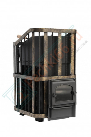 Банная печь "Сибирь-40" без ВТК с закрытой каменкой (Сибирь-Премиум)