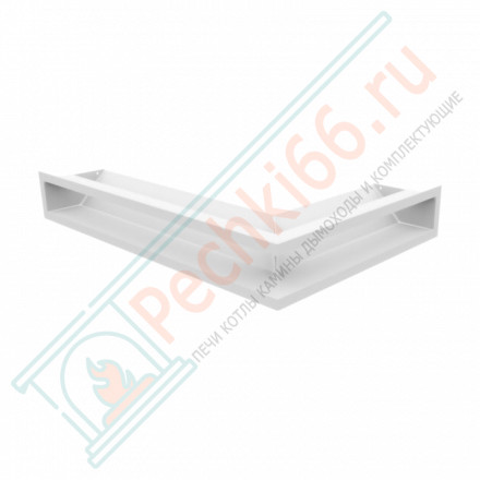 Каминная решетка угловая Luft 60X40X9 белая (Kratki)