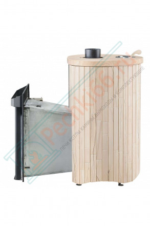 Дровяная банная печь Макси ПФ "Окаменевшее дерево наборный" (Ферингер)