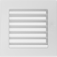 Вентиляционная решетка для камина с жалюзи 170х170, белая (FireWay)