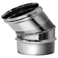 Отвод одностенный 30° (AISI-304/0,5мм) d-104 (Вулкан)