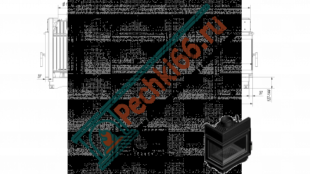 Чугунная топка Maja 8 left BS (Kratki)