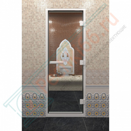 Стеклянная дверь DoorWood Хамам Прозрачное 1900х700 (по коробке)