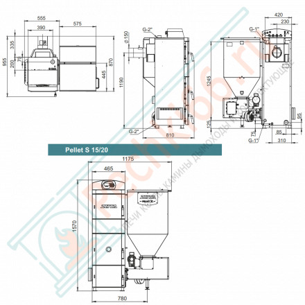 Котел пеллетный Pellet-20S (Zota) 20 кВт