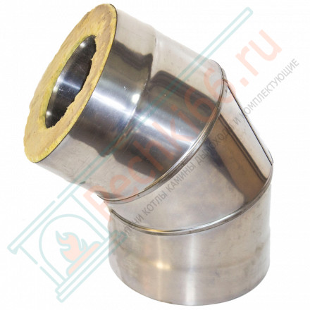 Сэндвич-отвод 135° (НЕРЖ-439/1,0-НЕРЖ-439/0,5) d-130/200 (УМК)