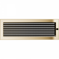 Вентиляционная решетка для камина с жалюзи 170х480, позолоченная (FireWay)