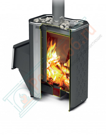 Печь для бани Сахара-16 ЛКП Профи (2.0), с парообразователем (Теплодар)