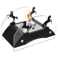 Биокамин Графский мост М, черный (LuxFire)