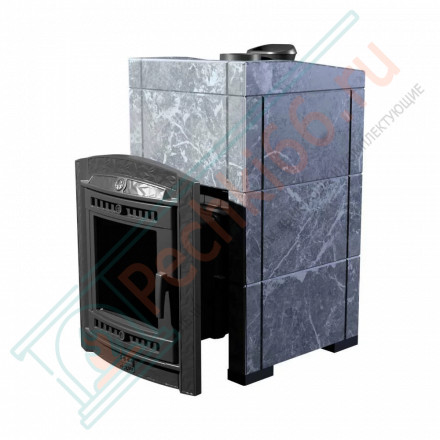 Банная печь Атмосфера XL+, в облицовке талькохлорит (ProMetall)
