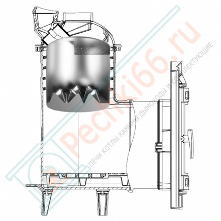 Банная печь Атмосфера XL+, в облицовке талькохлорит (ProMetall)