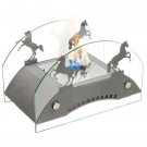 Биокамин Графский мост М, серебро (LuxFire) Биокамин Графский мост М, серебро (LuxFire)