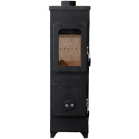 Отопительная печь Flensburg Top, Черная (Thorma) до 190 м3