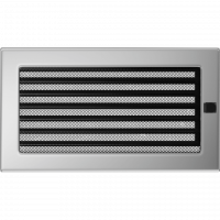 Вентиляционная решетка для камина с жалюзи 170х300, никелированная (FireWay)