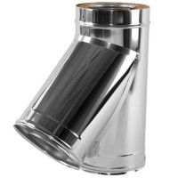 Тройник 45° V50R с изол (AISI-321/0,8-AISI-304/0,5) d-160/260 (Вулкан-Cerablanket)