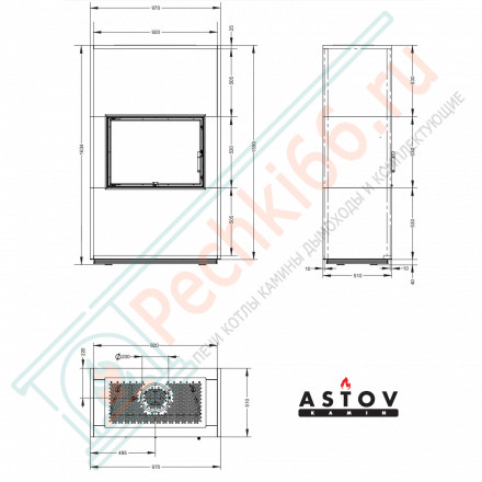 Печь-камин Aplit M 700 (Астов)