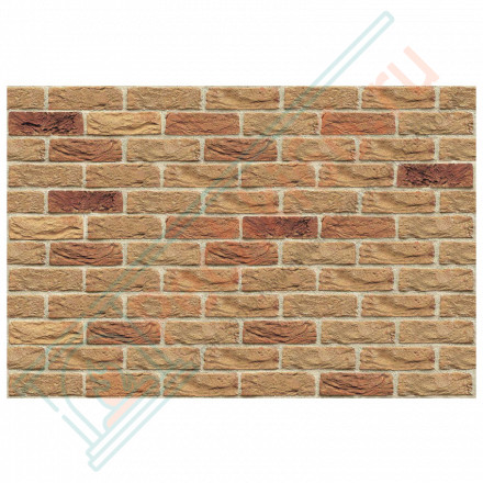 Плита ФАСПАН Песочный №1006 Горизонталь 9 мм 1200х800мм (Везувий)