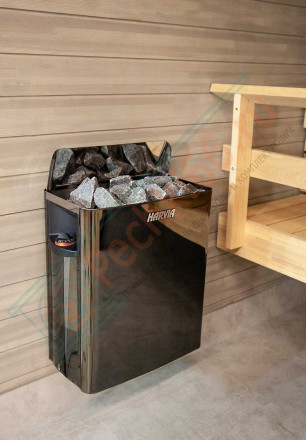 Электрокаменка The Wall SW45 Black Steel (Harvia)