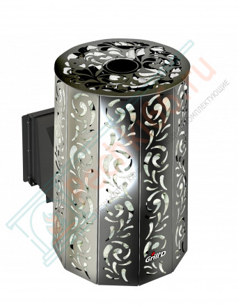 Дровяная банная печь Grill'D Violet Long Window Max (Камень колотый 100 кг)