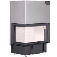 Каминная топка Дельта 800 L два стекла левая принтинг (Экокамин)