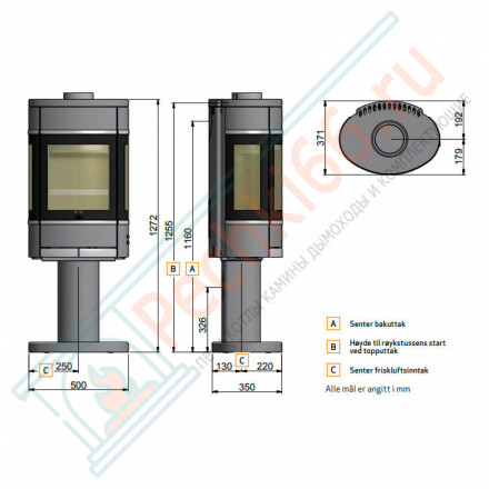 Печь-камин Scan 68-9 BP (Scan)