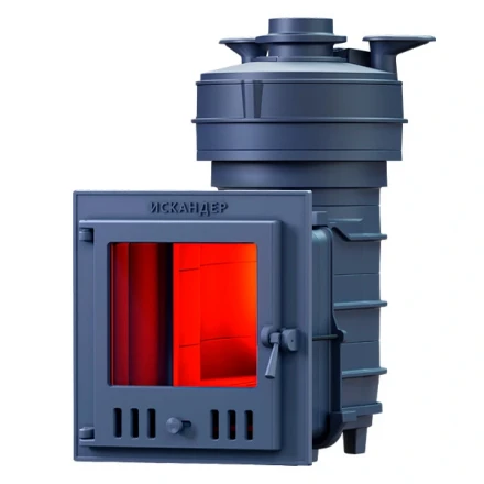 Чугунная печь для бани Искандер ЗК 18 (М) Pro, под обкладку (ТехноЛит)