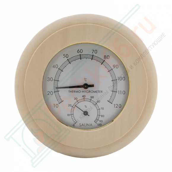Термогигрометр ТН-10-L липа, круг (212F) в Ростове-на-Дону