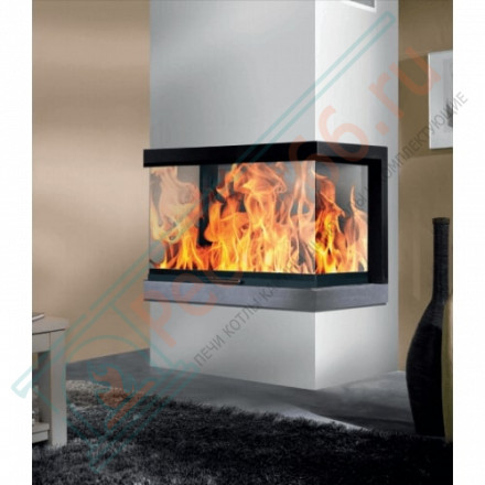 Каминная топка Дельта 1000 три стекла принтинг (Экокамин)