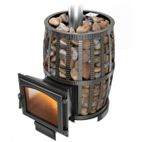 Чугунная печь для бани Русский пар ковка 18 (240) (Везувий)