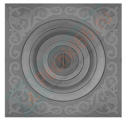 Плита чугунная усиленная П1-10А, под казан от 6 до 22 л (700x700x26,5) (Рубцовск)